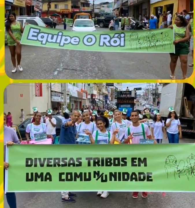 Camacã: Equipes da Gincana Cultural param a cidade com desfile no centro da cidade